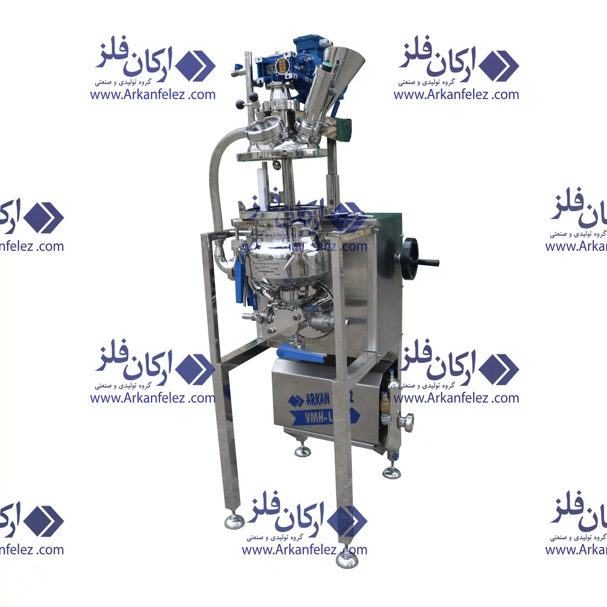 میکسر هموژنایزر تحت خلاء آزمایشگاهی مدل استاندارد