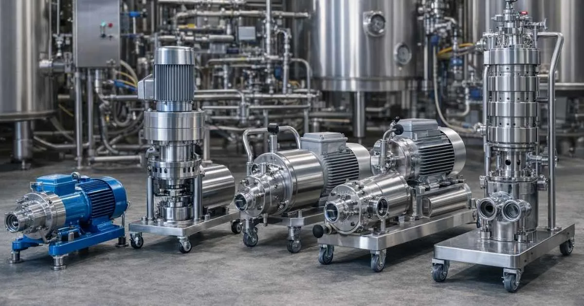 انواع پمپ و میکسر های هموژنایزر